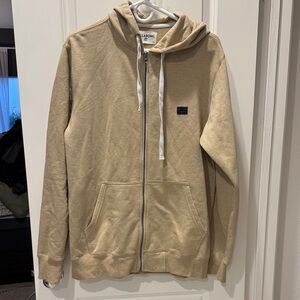 Billabong Beige Zip-Up Sweater